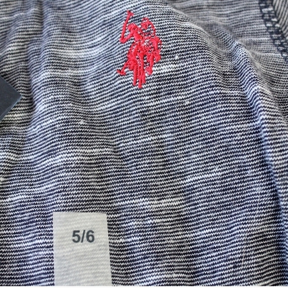 SALE! NWT US POLO ASSN NAVY HOODED SWEATER SIZE 5/6 - Picture 2 of 4